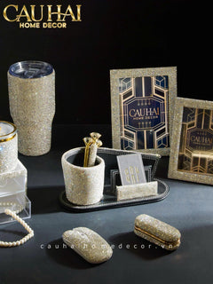 Haute Folie - Hộp Cọ Make Up On The Go Beauty Box Diamond Bling Bling-HỘP TRANG SỨC-CẬU HAI HOME DECOR