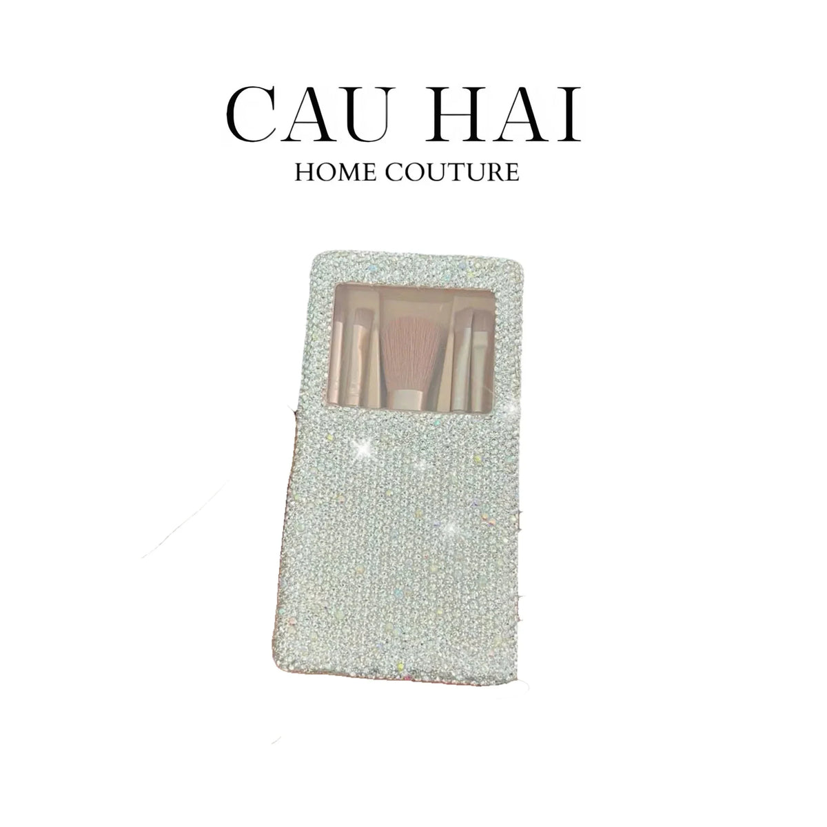 Haute Folie - Hộp Cọ Make Up On The Go Beauty Box Diamond Bling Bling-HỘP TRANG SỨC-Đối tác tại Trung Quốc theo từng đơn đặt hàng-CẬU HAI HOME DECOR