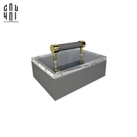 Haute Folie - Hộp Da Đa Năng Đựng Phụ Kiện - Gray Glamour 12x18-CẬU HAI HOME DECOR