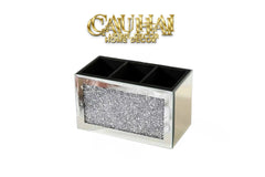 Haute Folie - Hộp Đựng Cọ 3 Ngăn Mirror Argenté Bling Bling-GƯƠNG TRANG ĐIỂM-CẬU HAI HOME DECOR