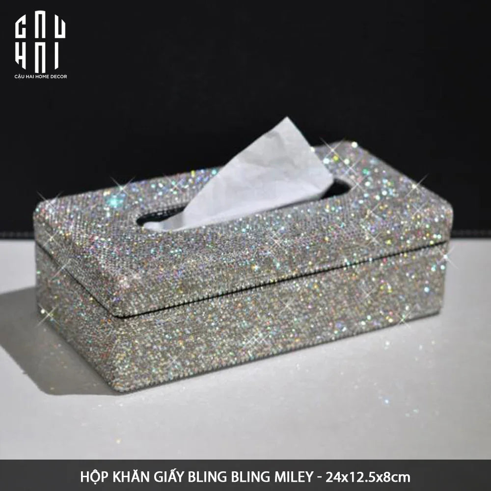 Haute Folie - Hộp Khăn Giấy Bling Bling - Linges-HỘP KHĂN GIẤY-CẬU HAI HOME DECOR
