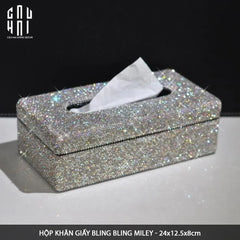 Haute Folie - Hộp Khăn Giấy Bling Bling - Linges-HỘP KHĂN GIẤY-CẬU HAI HOME DECOR