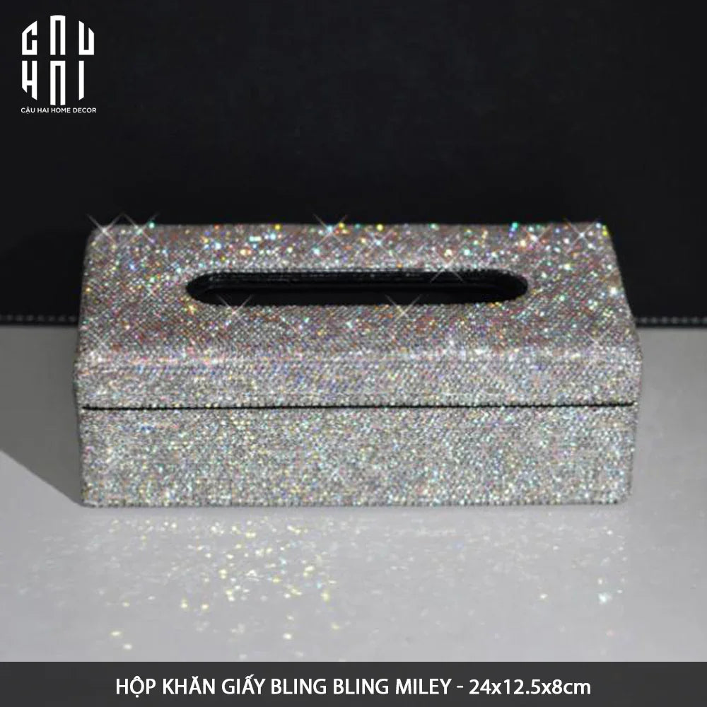 Haute Folie - Hộp Khăn Giấy Bling Bling - Linges-HỘP KHĂN GIẤY-CẬU HAI HOME DECOR