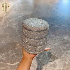 Haute Folie - Hộp Lưu Trữ 4 Tầng Carousel Diamond Bling Bling-HỘP TRANG SỨC-CẬU HAI HOME DECOR