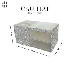 Haute Folie - Hộp Lưu Trữ Đa Năng Diamond Bling Bling Fw25-HỘP TRANG SỨC-CẬU HAI HOME DECOR