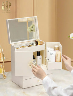 Haute Folie - Hộp Mỹ Phẩm Da Grace Mansion Closet 29x36-HỘP TRANG SỨC-CẬU HAI HOME DECOR
