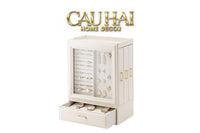 Haute Folie - Hộp Trang Sức Da Pearl Lateral Élegance Jewelry Closet-HỘP TRANG SỨC-CẬU HAI HOME DECOR