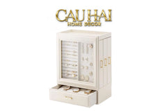 Haute Folie - Hộp Trang Sức Da Pearl Lateral Élegance Jewelry Closet-HỘP TRANG SỨC-CẬU HAI HOME DECOR