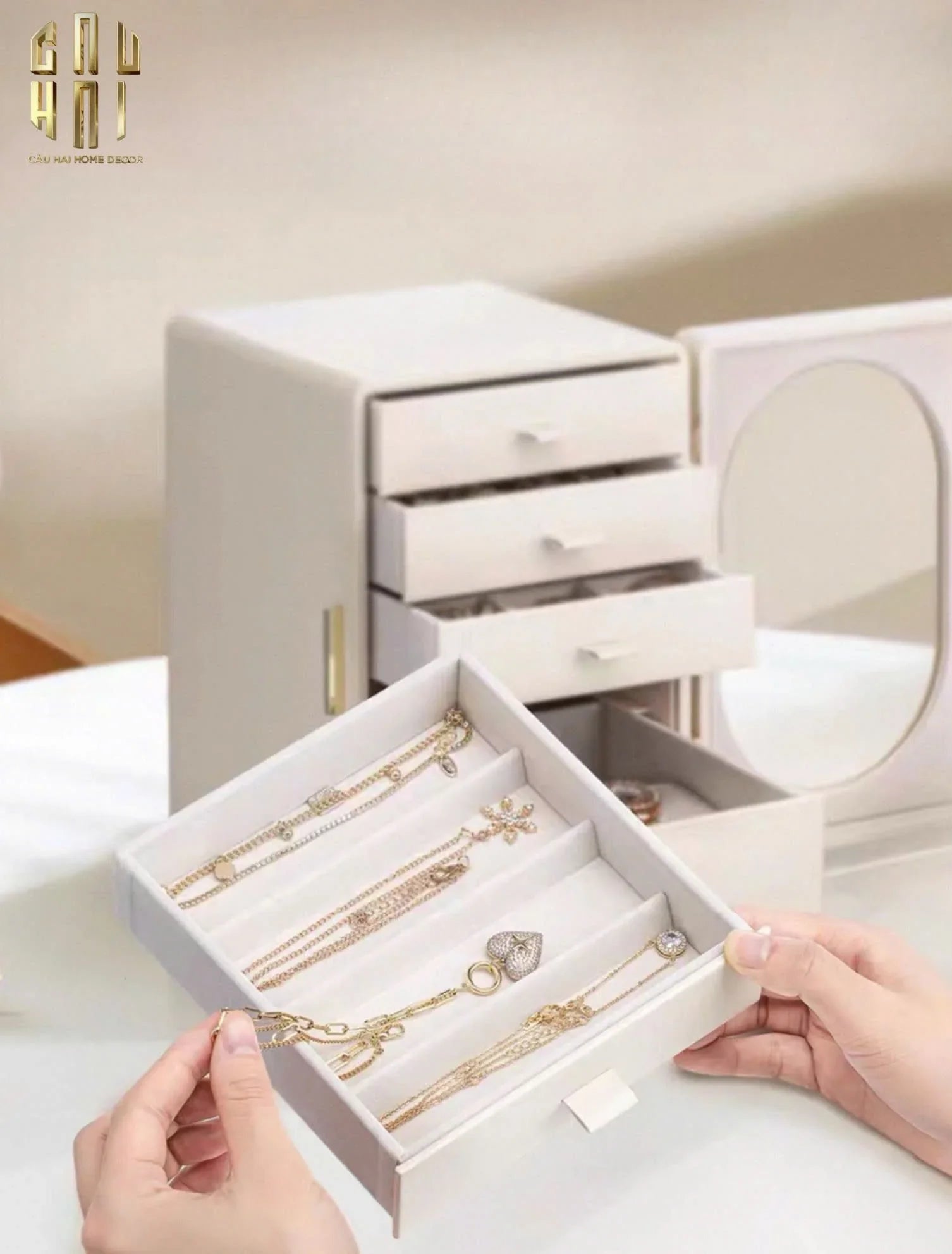 Haute Folie - Hộp Trang Sức Jewelry Penta - Closet-HỘP TRANG SỨC-CẬU HAI HOME DECOR