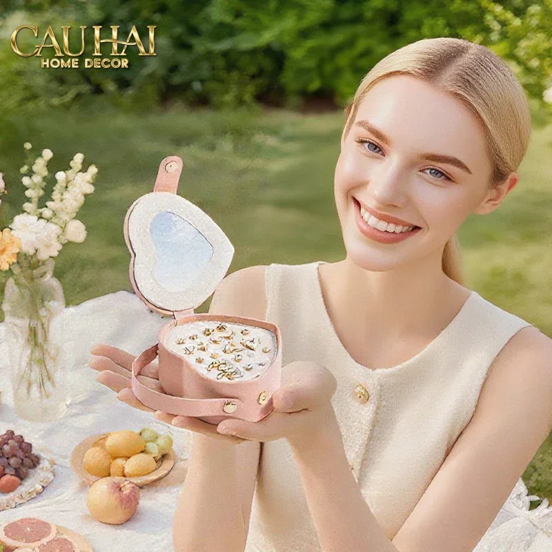 Haute Folie - Hộp Trang Sức Mini D'Amour Creamy Peach-HỘP TRANG SỨC-CẬU HAI HOME DECOR