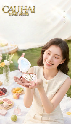 Haute Folie - Hộp Trang Sức Mini D'Amour Creamy Peach-HỘP TRANG SỨC-CẬU HAI HOME DECOR