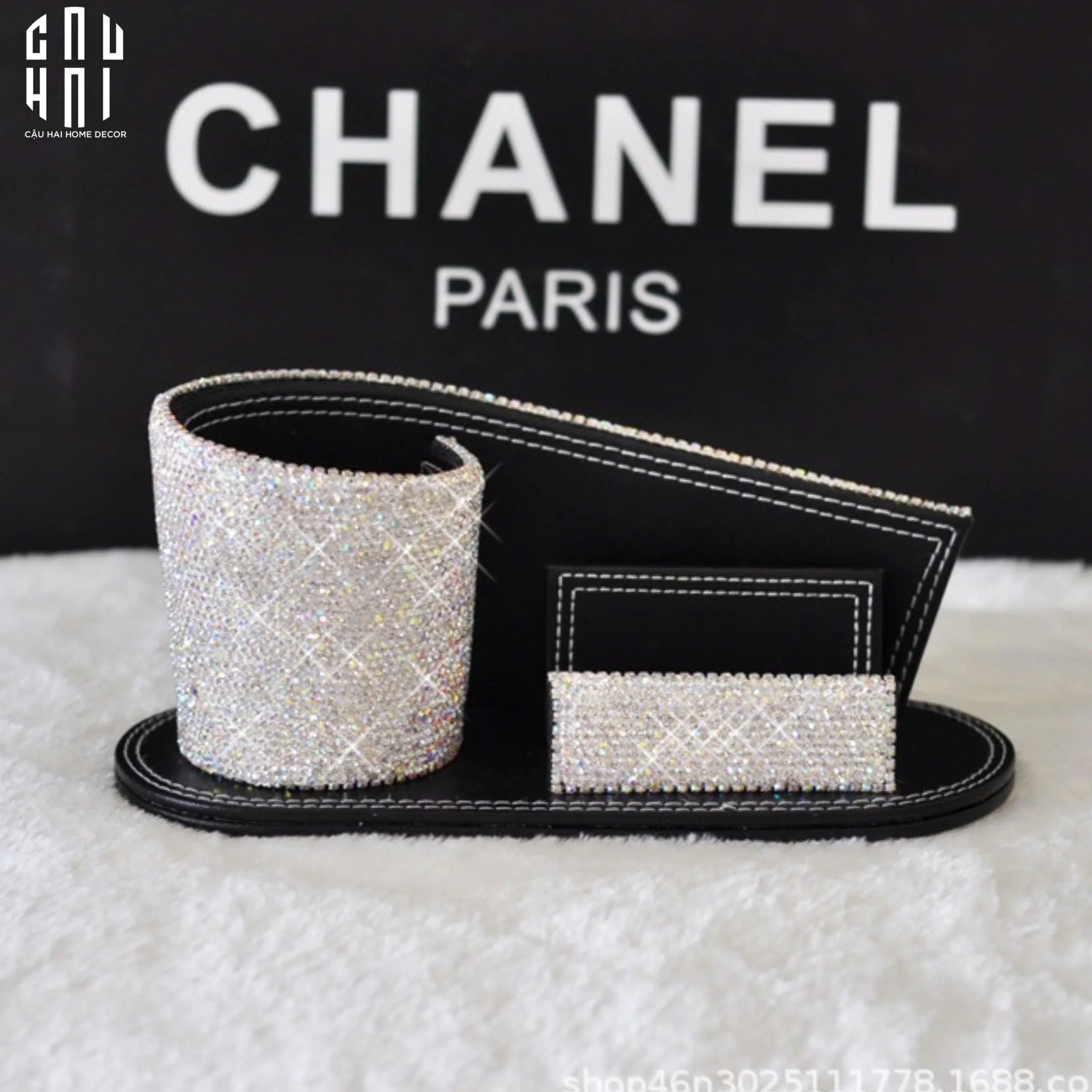 Haute Folie - Khay Bút Diamond Bling Bling Curves-KHAY TRANG TRÍ-CẬU HAI HOME DECOR