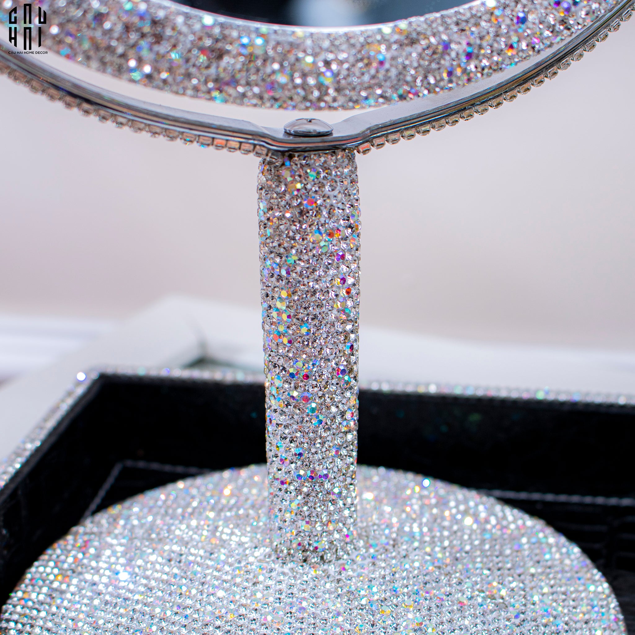 Haute Folie - Khay Da Cao Cấp Croco Diamond Bling Bling Up-KHAY TRANG TRÍ-CẬU HAI HOME DECOR