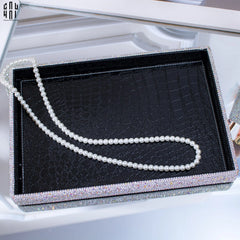 Haute Folie - Khay Da Cao Cấp Croco Diamond Bling Bling Up-KHAY TRANG TRÍ-CẬU HAI HOME DECOR
