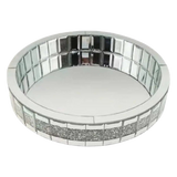 Haute Folie - Khay Gương Tròn Đế Xoay Starlight Mirrored Argenté D30-KHAY TRANG TRÍ-Đối tác tại Trung Quốc theo từng đơn đặt hàng-CẬU HAI HOME DECOR