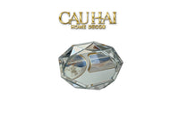 Haute Folie - Khay Gương Tròn Diamond Facetté Platinum Éclat Decoratives Trays D34-KHAY TRANG TRÍ-CẬU HAI HOME DECOR