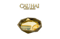 Haute Folie - Khay Gương Tròn Diamond Facetté Soleil Éclat Decoratives Trays D34-KHAY TRANG TRÍ-CẬU HAI HOME DECOR