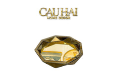 Haute Folie - Khay Gương Tròn Diamond Facetté Soleil Éclat Decoratives Trays D34-KHAY TRANG TRÍ-CẬU HAI HOME DECOR