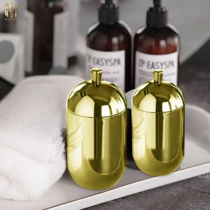 Haute Folie - Lọ Bông Tẩy Trang Flawless Gold-HŨ TRANG TRÍ-CẬU HAI HOME DECOR