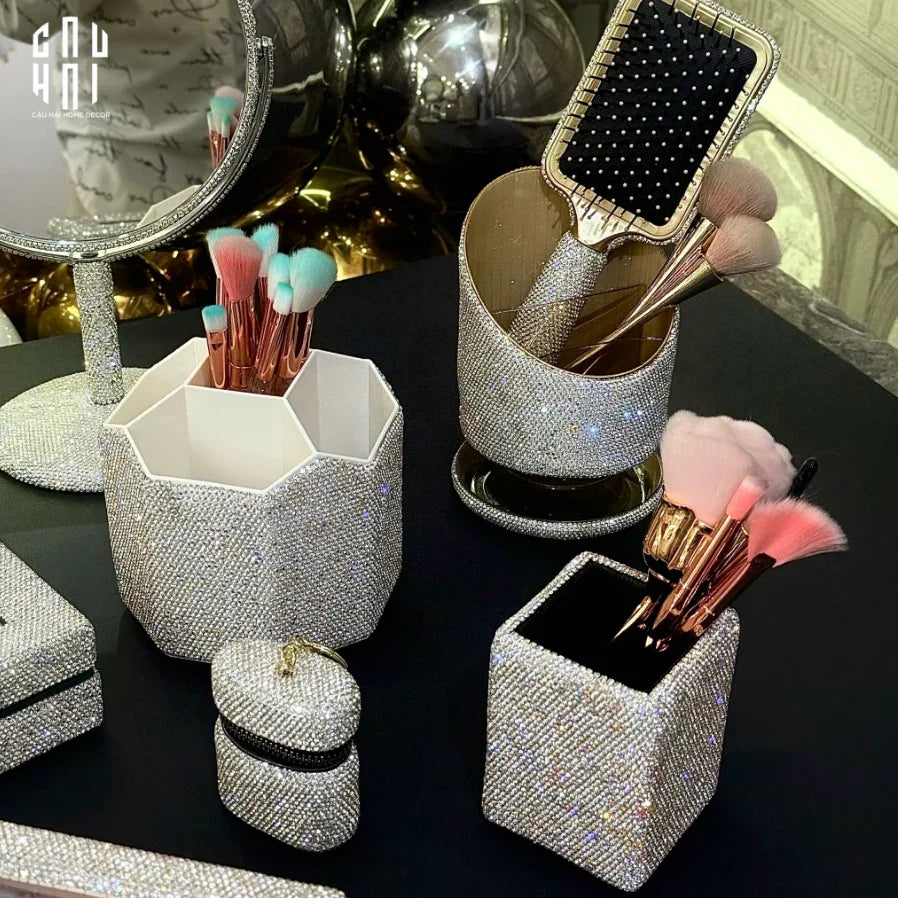 Haute Folie - Lọ Đựng Cọ Diamond Bling Bling Morries-HŨ TRANG TRÍ-CẬU HAI HOME DECOR