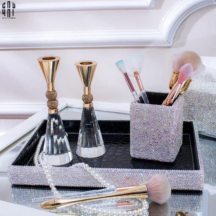 Haute Folie - Lọ Đựng Cọ Diamond Bling Bling Morries-HŨ TRANG TRÍ-CẬU HAI HOME DECOR