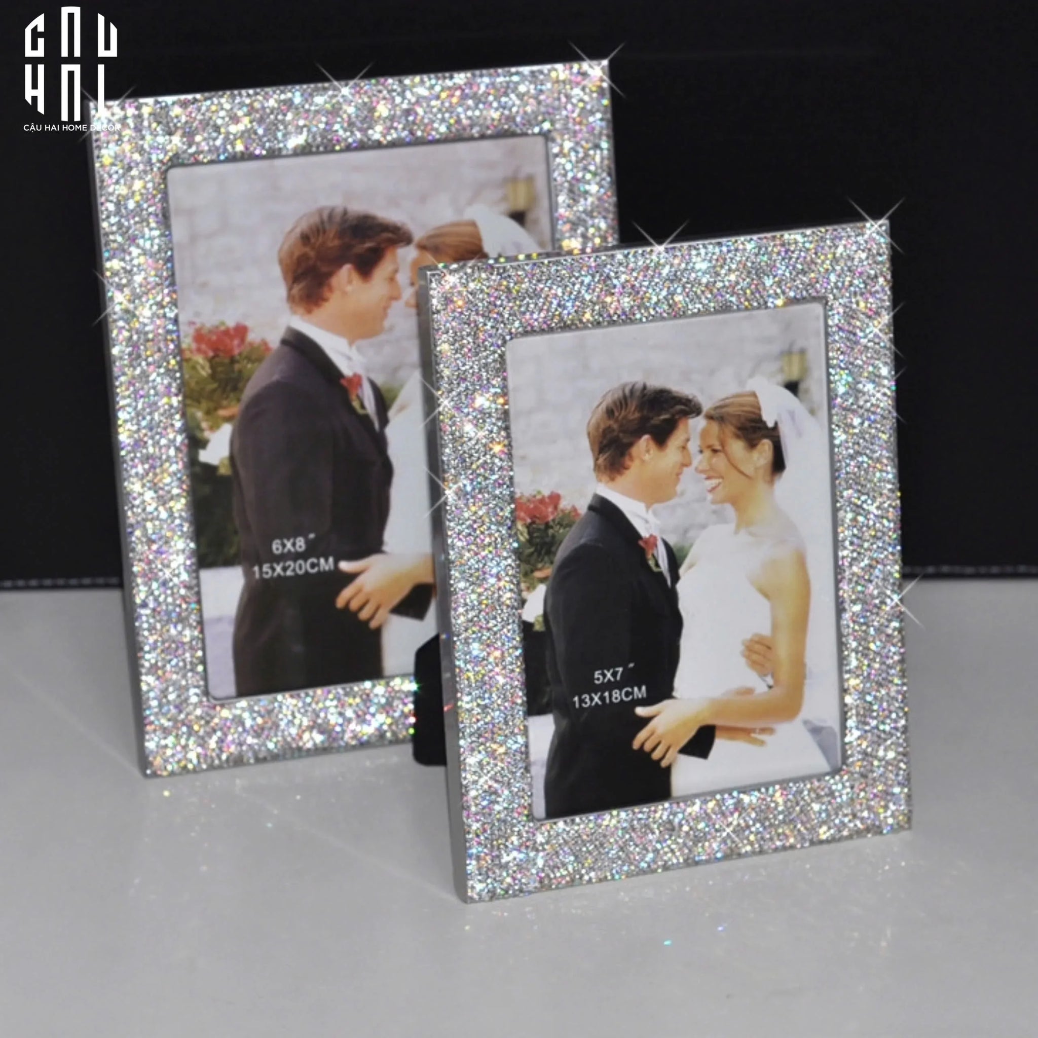 Haute Folie - Set 2 Khung Ảnh Diamond Bling Bling Memory-KHUNG ẢNH-CẬU HAI HOME DECOR