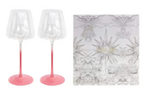 Maison Couture - Set 2 Ly Vang Màu Hồng Candy Jolie - Red Wine Glasses Set 2pcs-LY THỦY TINH-Đối tác tại Trung Quốc theo từng đơn đặt hàng-CẬU HAI HOME DECOR