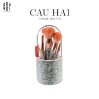 Haute Folie - Set 8 Cọ Makeup & Beauty Box Diamond Bling Bling 8x20-CẬU HAI HOME DECOR