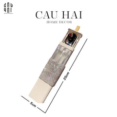 Haute Folie - Set Đũa Muỗng Cá Nhân - Diamond Bling Bling On The Go Cutlery Set 3pcs 5x20-Dinner Cutlery Set Dao Muỗng Nĩa-CẬU HAI HOME DECOR