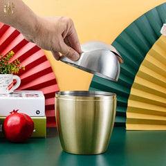 Haute Folie -Thùng Rác Mini Platinum Egg-Thùng Rác-CẬU HAI HOME DECOR