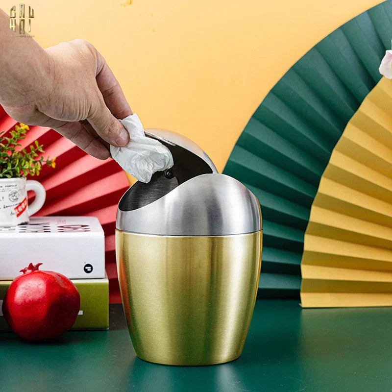 Haute Folie -Thùng Rác Mini Platinum Egg-Thùng Rác-CẬU HAI HOME DECOR