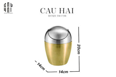 Haute Folie -Thùng Rác Mini Platinum Egg-Thùng Rác-CẬU HAI HOME DECOR
