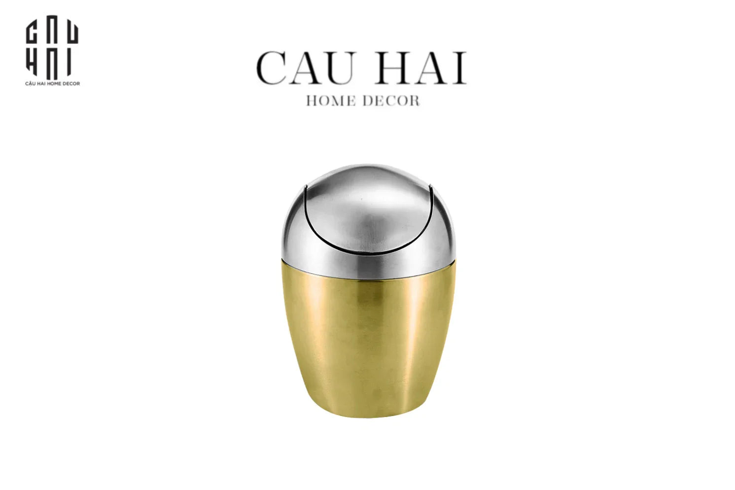 Haute Folie -Thùng Rác Mini Platinum Egg-Thùng Rác-CẬU HAI HOME DECOR