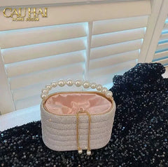 Haute Folie - Túi Handbag Full Kim Cương - Perle Éclat Diamond Pavé Haute Décor Object-TÚI XÁCH & VÍ TRANG TRÍ-CẬU HAI HOME DECOR