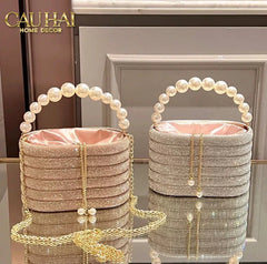 Haute Folie - Túi Handbag Full Kim Cương - Perle Éclat Diamond Pavé Haute Décor Object-TÚI XÁCH & VÍ TRANG TRÍ-CẬU HAI HOME DECOR