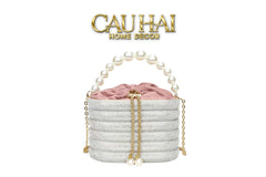 Haute Folie - Túi Handbag Full Kim Cương - Perle Éclat Diamond Pavé Haute Décor Object-TÚI XÁCH & VÍ TRANG TRÍ-CẬU HAI HOME DECOR