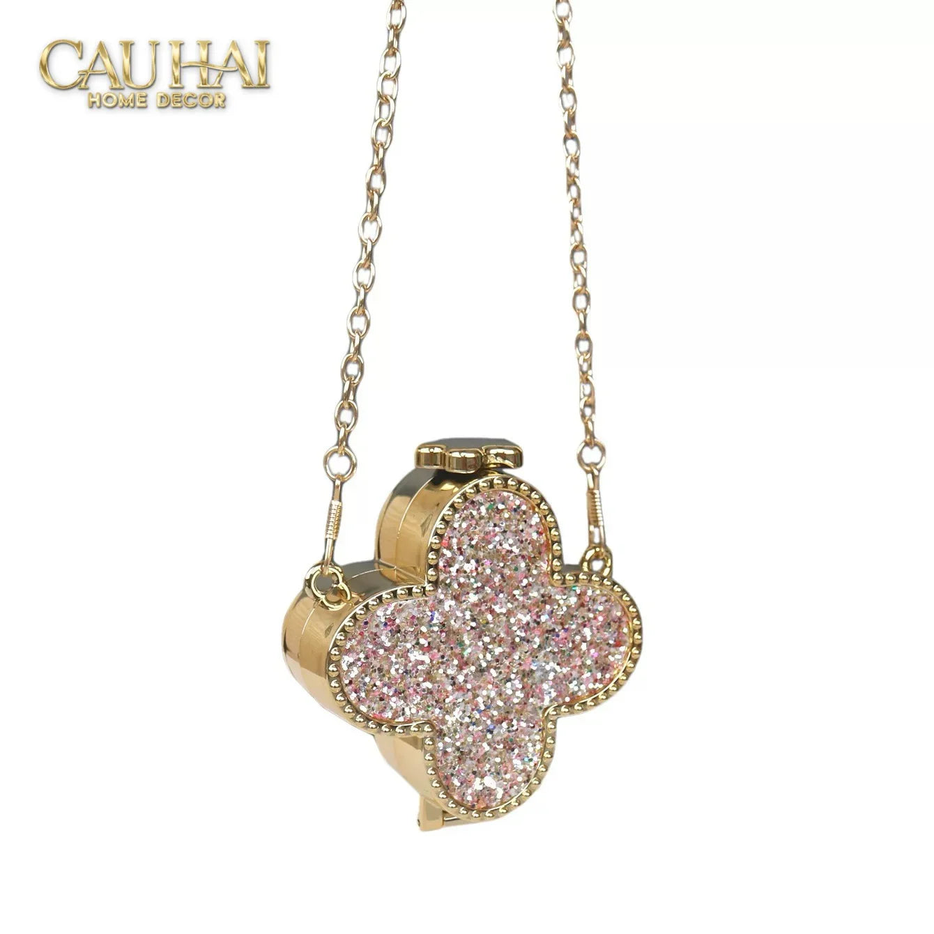 Haute Folie - Túi Pouch Mini Clover Diamond Bling Bling-TÚI XÁCH & VÍ TRANG TRÍ-CẬU HAI HOME DECOR
