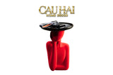 Haute Folie - Tượng Cô Gái Nhung Đỏ Muse de Velours Rouge Coupelle 22x15-TƯỢNG TRANG TRÍ-CẬU HAI HOME DECOR