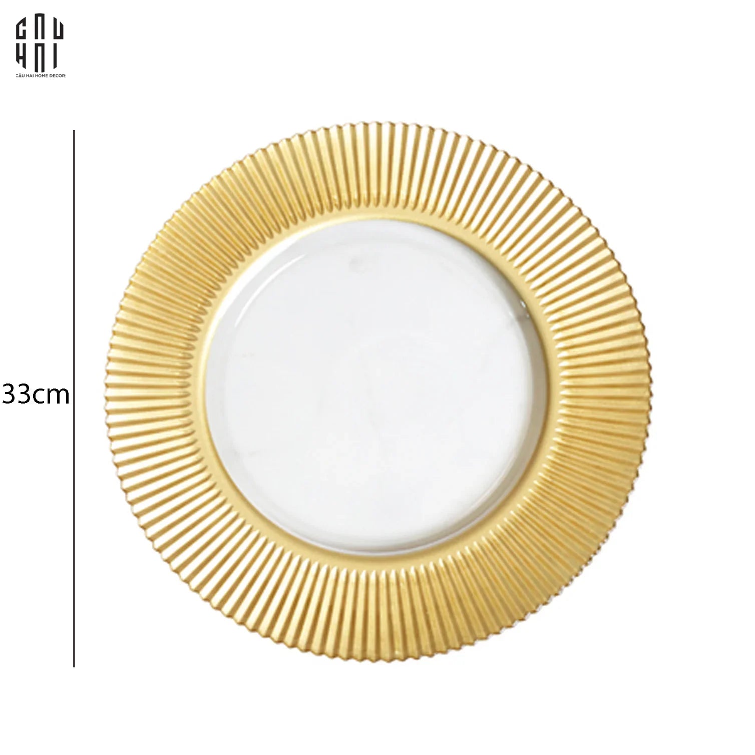 Hera Dinner Flat Plate 33Cm Ss25-SET CHÉN DĨA-CẬU HAI HOME DECOR