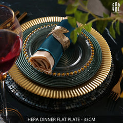Hera Dinner Flat Plate 33Cm Ss25-SET CHÉN DĨA-CẬU HAI HOME DECOR