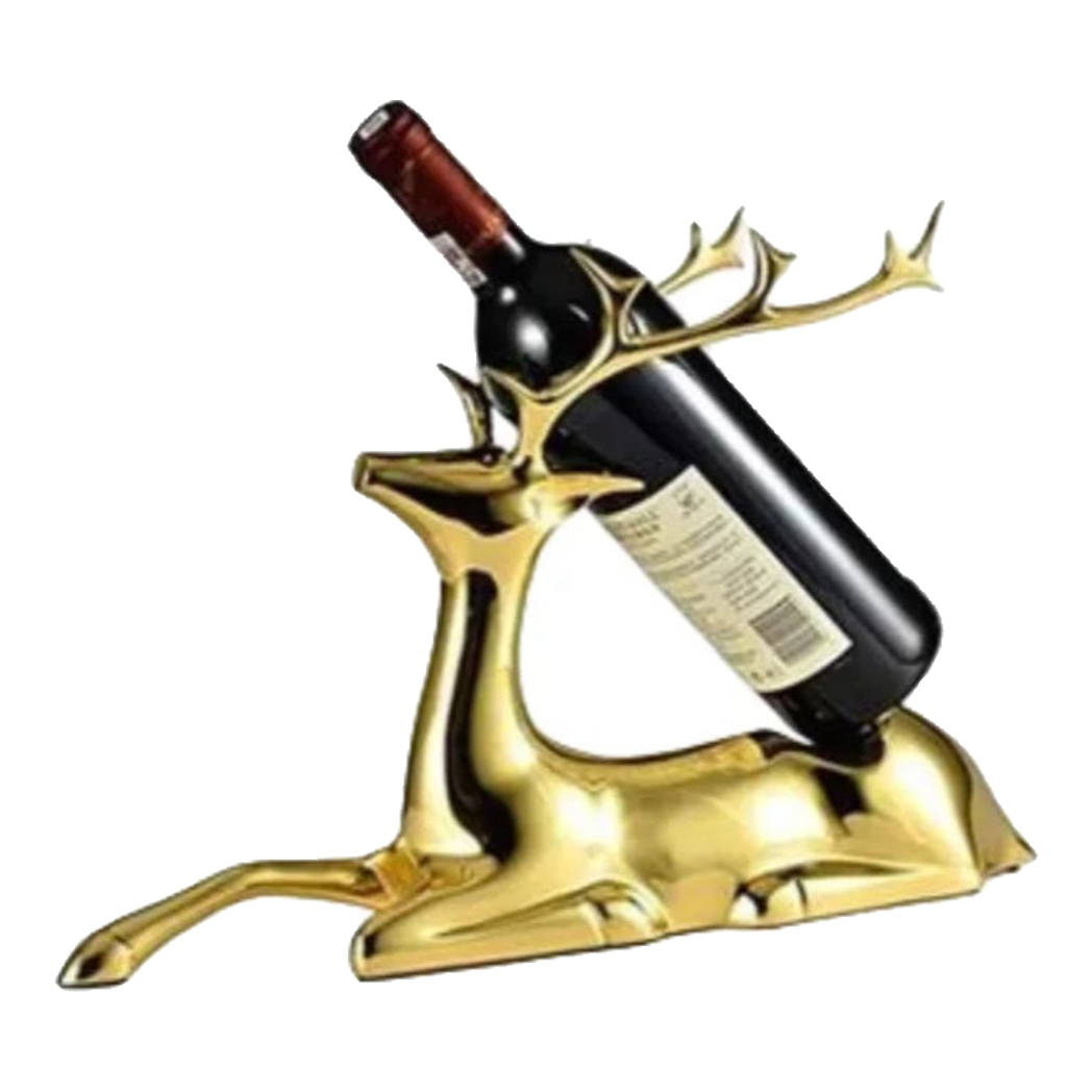 Maison Couture - Tượng Đế Đỡ Rượu Hươu Đồng Brasson Premium Wine Holder - Mythical Goddess Elk Ss25