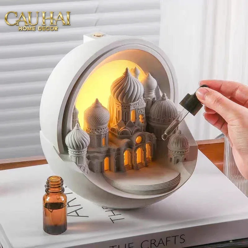 Home Fragrance - Gift Set Đèn Tinh Dầu Lampe de la Cité aux Arches-ĐÈN TRANG TRÍ-CẬU HAI HOME DECOR