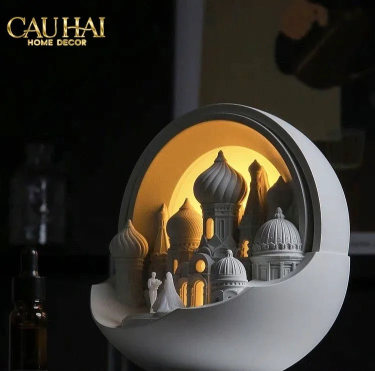 Home Fragrance - Gift Set Đèn Tinh Dầu Lampe de la Cité aux Arches-ĐÈN TRANG TRÍ-CẬU HAI HOME DECOR