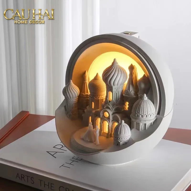 Home Fragrance - Gift Set Đèn Tinh Dầu Lampe de la Cité aux Arches-ĐÈN TRANG TRÍ-CẬU HAI HOME DECOR