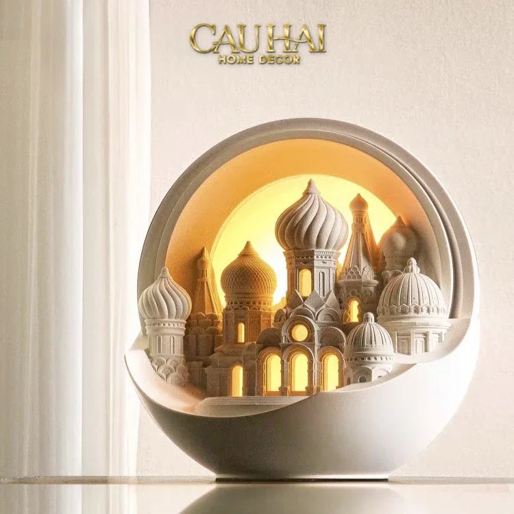 Home Fragrance - Gift Set Đèn Tinh Dầu Lampe de la Cité aux Arches-ĐÈN TRANG TRÍ-CẬU HAI HOME DECOR