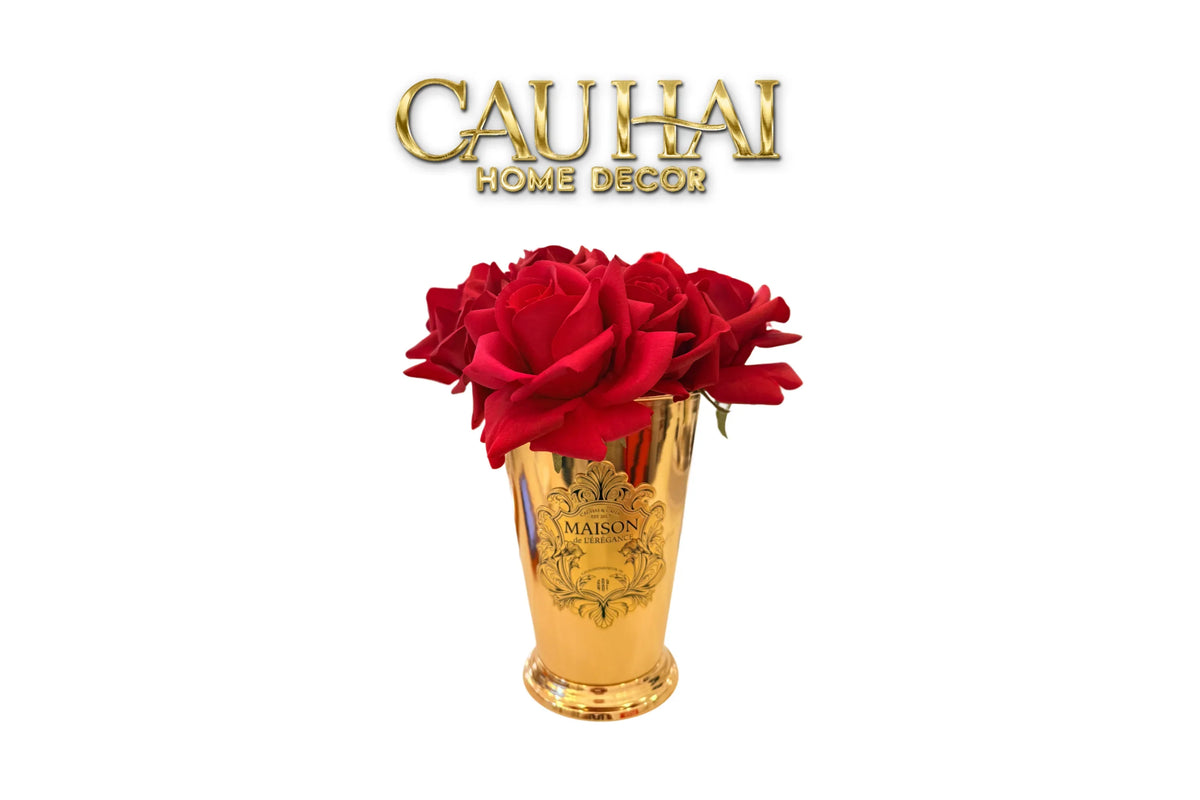 Home Fragrance - Lọ Hoa Hồng Nhung Khuếch Tán Tinh Dầu Maison de l’Élégance H27x20-Home Fragrance-CẬU HAI HOME DECOR-CẬU HAI HOME DECOR