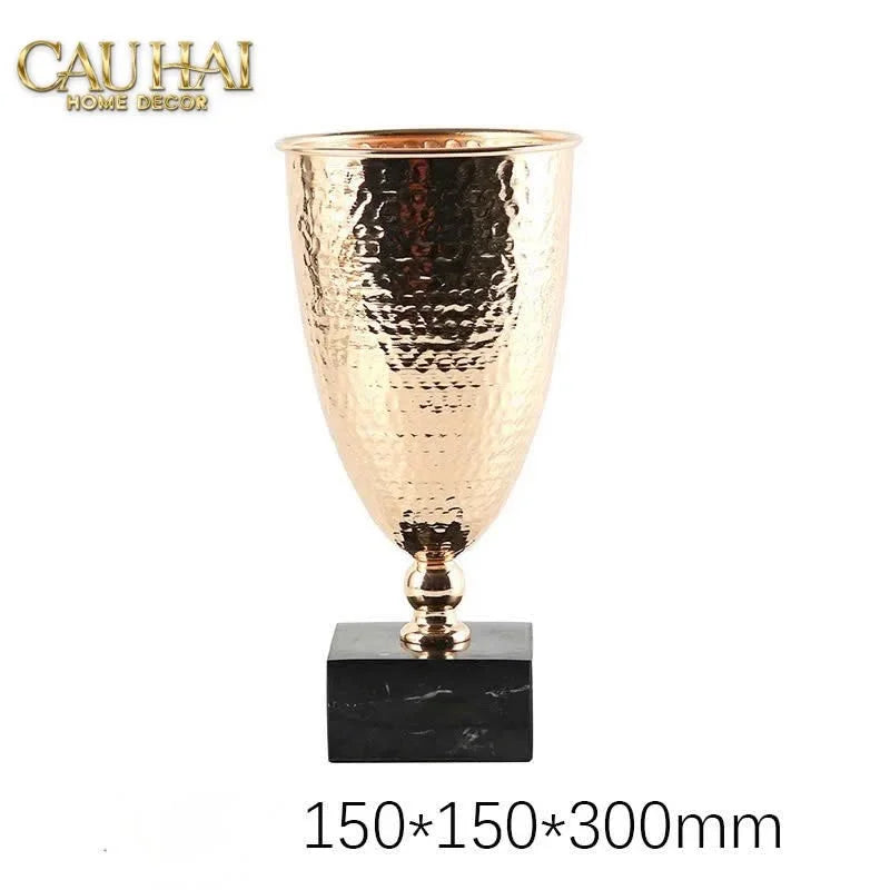 Hone Couture - Bình Hoa Goblet Aureum Marble Trophy H30-CẬU HAI HOME DECOR