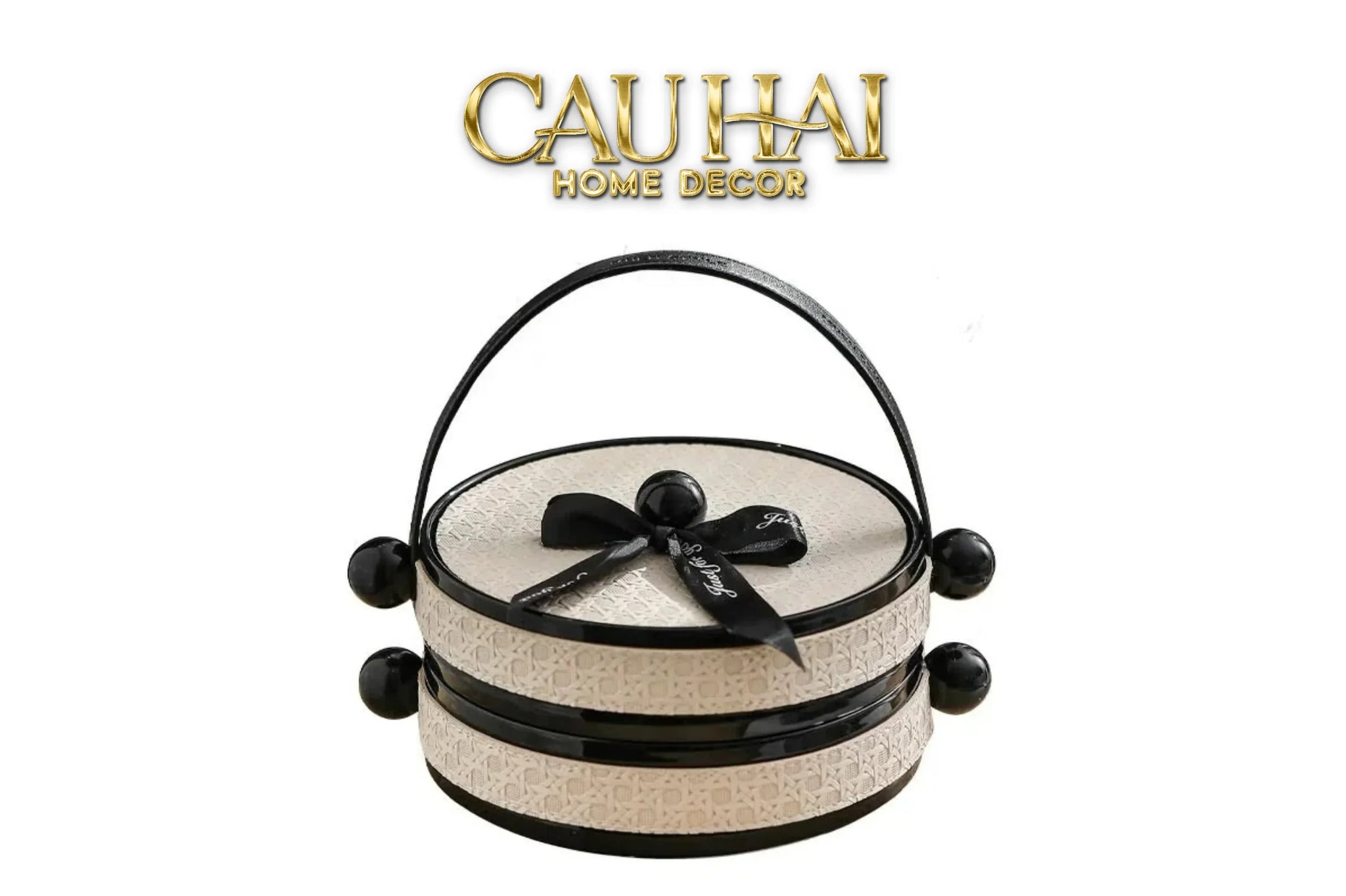 Hộp Bánh Mứt Deux Niveaux Petite Joan-Lọ kẹo Canister Bonbonnière-CẬU HAI HOME DECOR