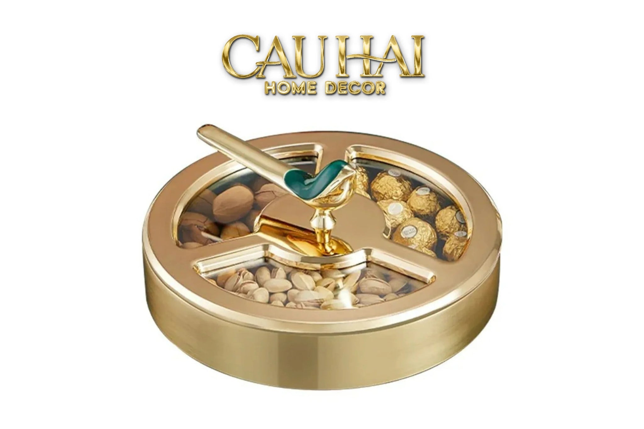 Hộp Bánh Mứt Glorious Auré Oiseau Royale-Lọ kẹo Canister Bonbonnière-CẬU HAI HOME DECOR