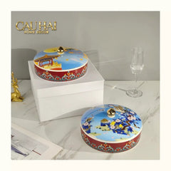 Hộp Bánh Mứt Hoàng Hạc Lâu D22-CẬU HAI HOME DECOR